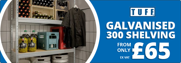 TUFF 300kg Galvanised Shelving