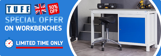 TUFF Heavy Duty Storage Workbenches with Special Offer