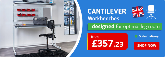 Shop our UK Manufactured Cantilever Workbenches
