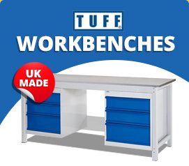 TUFF Workbenches made in the UK width=
