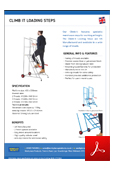 Climb-It Wide Work Stepss Data Sheet