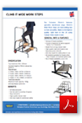 Climb-It Wide Work Stepss Data Sheet
