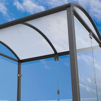 Close up of barrel shaped roof