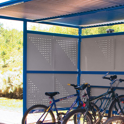 Close-up of Perforated Side Panels