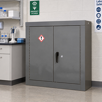 Secure CoSHH Cabinets with a powder-caoted finish