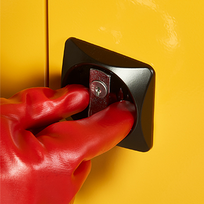 Close Up of Cam Locks with Keys