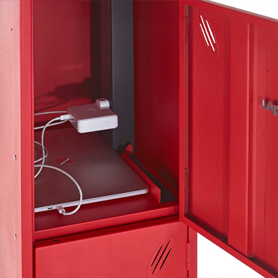 Power spine inside locker