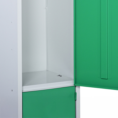 Close up of locker interior