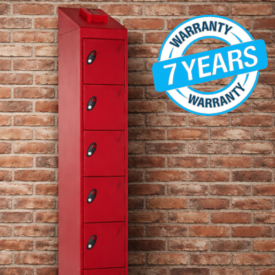 Fire Suppression Locker against a brick wall