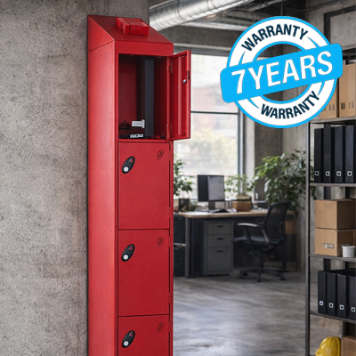 Probe Fire Suppression Locker in Industrial Office