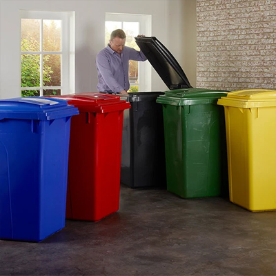 TUFF 360L Bin in use