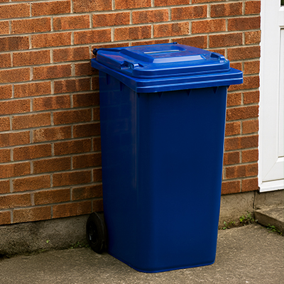 TUFF 240L Bin outside house
