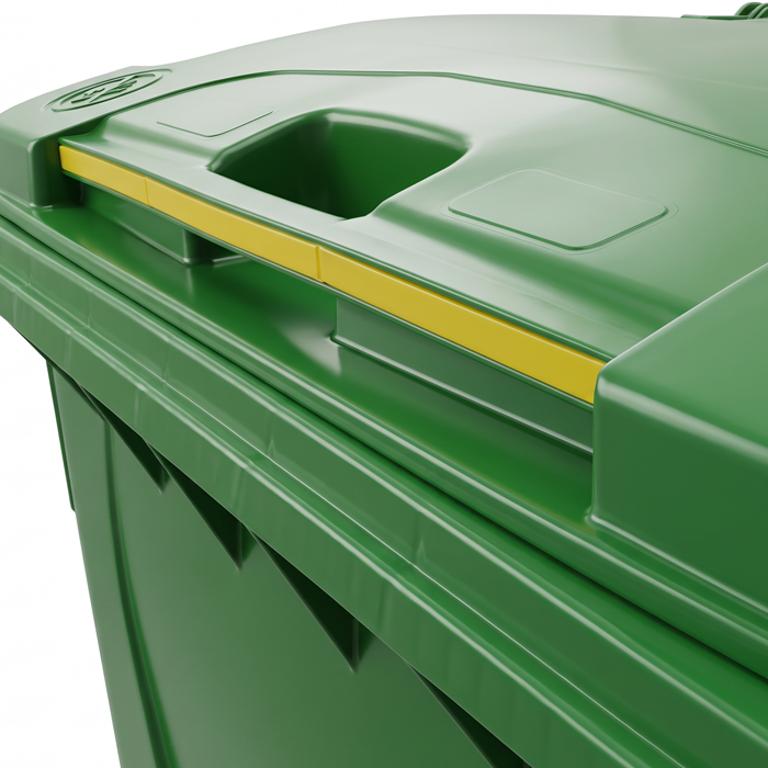 TUFF 660 Litre Wheelie Bin with flat-top lid
