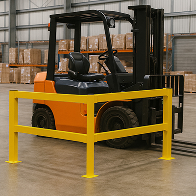 Corner Barrier by Forklift