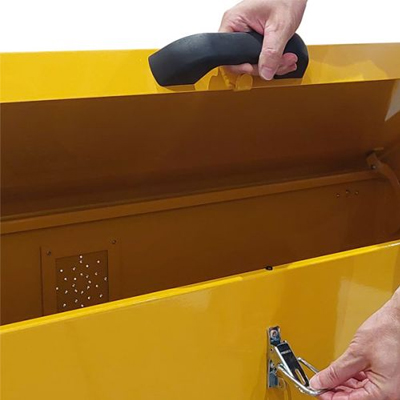 Hazardous and flammable compliance with security boxes