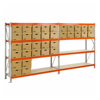 TUFF Longspan Shelving with archive boxes