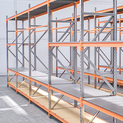 TUFF Longspan Shelving in stockroom