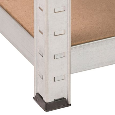 Close-up of galvanised framework