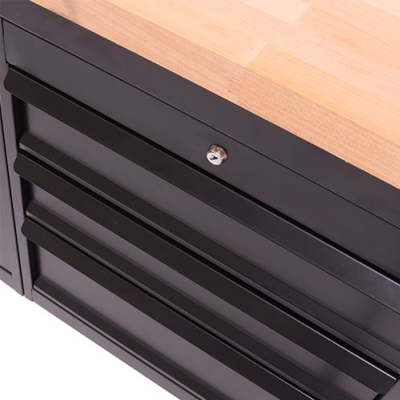 Under-bench storage for workbenches